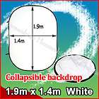New Collapsible 4.6 x 6.4 190x140 cm backdrop background color White