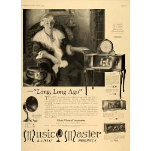   Twilight Old Woman Music Art   Original Print Ad