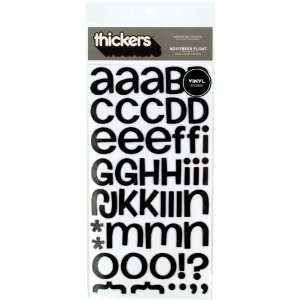   Crafts Thickers Vinyl Alpha Stickers, Rootbeer Black Arts, Crafts