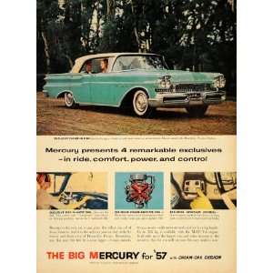  1957 Ad Big M Mercury Monterey Phaeton M 335 V8 Engine 