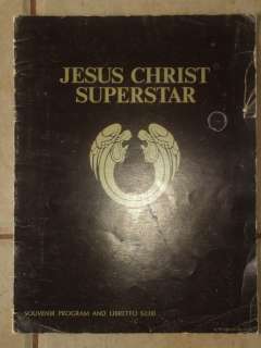  is an official theatre program from the production of Jesus Christ 