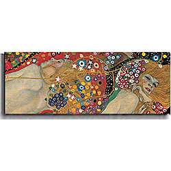 Gustav Klimt Sea Serpents (Detail) Canvas Art  