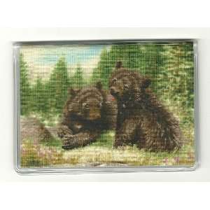    Debit Check Gift Card ID Holder Wildlife Bear Cubs 