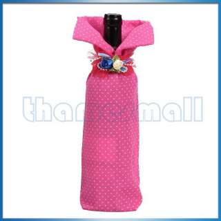 Wine Bottle Wrap Cover Gift Pouch Bag w/ Chinese Dress/Princess Dress 