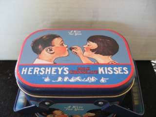 Hersheys Chocolate Tin A Kiss for You Lunchbox style  