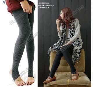 Womens Comfortable Winter Warm Cotton Tights Pants Leggings Stirrup 5 