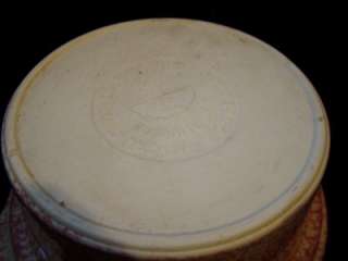 Henn Pottery FREIENDSHIP ROSE Spongeware 2qt Casserole W/ LID  
