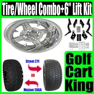 Club Car Precedent Golf Cart Lift Kit+ Wheel+Tire Combo  