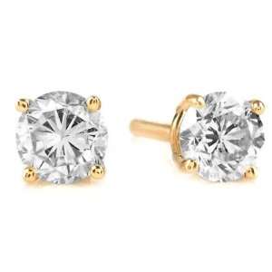  14k 1.50ct Genuine Diamond Stud Earrings Jewelry