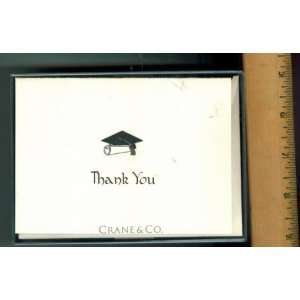  CRANE & CO Thank You Cards Graduation Hand Engraved Notes 