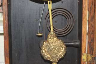 Vintage Unmarked Chiming Wooden Decorative Mantle Clock