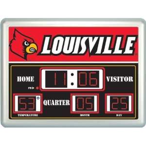   University of Louisville Cardinals Lg Scoreboard Clock Sports