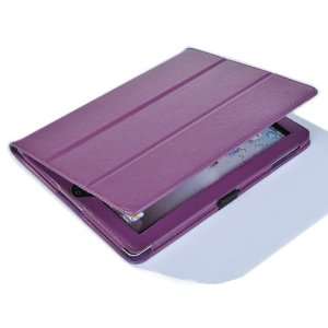 ATC Stylish Tri Fold PU Leather Flip Stand Case Cover For Ipad 2/ Ipad 