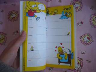 The Simpsons Stationery Schedule Diary Book Datebook B  