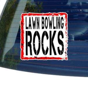 Lawn Bowling Rocks   Window Bumper Laptop Sticker
