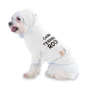 Cairn Terriers Rock Hooded (Hoody) T Shirt with pocket for 