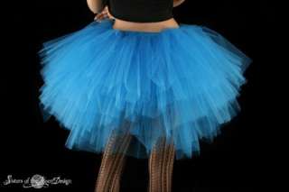 LAYERED TUTU DANCE ROLLER DERBY BALLET TURQUOISE POOFY  