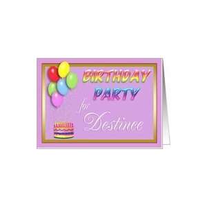  Destinee Birthday Party Invitation Card Toys & Games