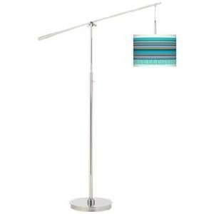  Key West Party Time Giclee Boom Arm Floor Lamp