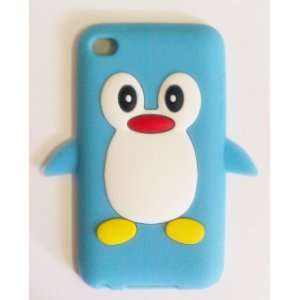 com Apple iPod Touch 4th Generation Penguin Silicone Case (Light Blue 