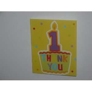  First Wish First Birthday Party Thank YOU Cards Baby