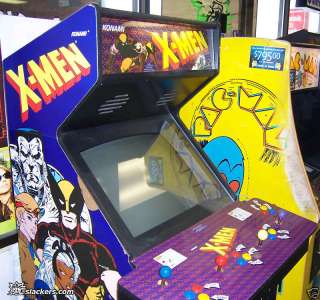 Konamis 4 Player X Men Arcade Machine AMAZINNG SHAPE  