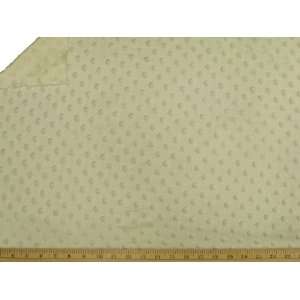  Minky Dimple Dot Fabric 60 Wide By the Yard in Ivory 
