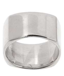 Sterling Silver 12 mm Outer Square Ring  