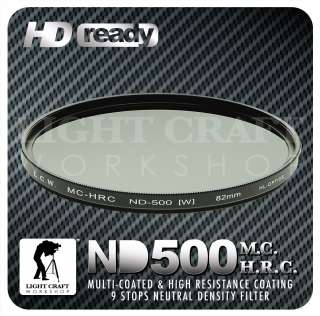 LCW ND500 MC filter 82mm (exceed ND400, real 9 stops)  