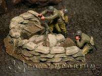 Build a Rama 132 Hand Painted WWII Mortar Pit Set  