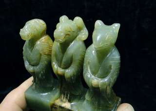 12 Animals Chinese Jade Constellation Zodiac Seal Stam  