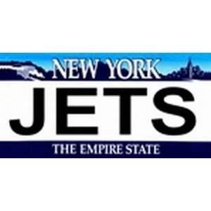  New York State Background License Plates   Jets Plate Tag 
