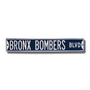    New York Yankees Bronx Bombers Blvd Sign