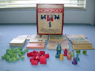   1936 Rare Monopoly Set of Piece If You Have The Board, I Have The Rest