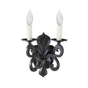  World Imports 302 42 2 Light Dual Candle Wall Sconce, Rust 
