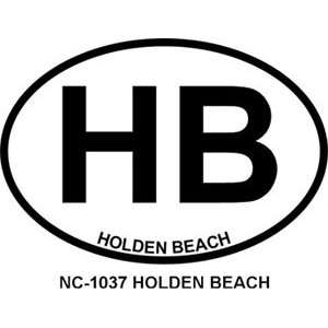 HOLDEN BEACH Oval Bumper Sticker