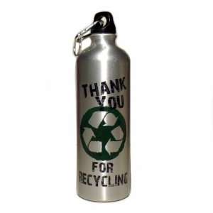 Thank You for Recycling eco friendly Aluminum Water Bottle  