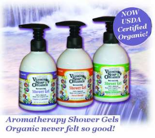 Vermont Soap Organics~Moisturizing Shower Gel~USDA Appr  