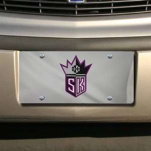  NBA Sacramento Kings Silver Mirrored License Plate Sports 