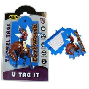Fort Worth Cowboy Luggage Tag Case Pack 12  Sports 