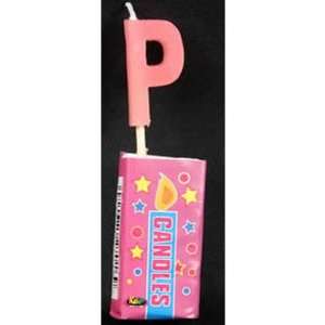  Letter P Candle Assorted Colors Toys & Games