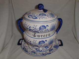   Onion Tureen ORIGINAL ARNARTCREATION Madin In Japan 3 pce. set  