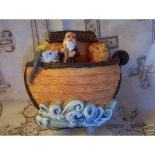 Noahs Ark Resin Bank 4 Inches Wide by 3 1/2 Inches High