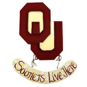  Oklahoma Sooners Spirit Logo Sign