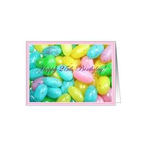  Happy 25th Birthday Jellybeans Card Toys & Games