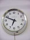   general electric commercial factory school wall clock chrome finish