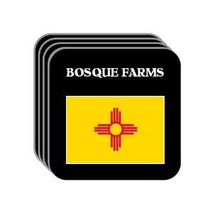 US State Flag   BOSQUE FARMS, New Mexico (NM) Set of 4 Mini Mousepad 