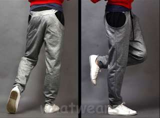   Casual Sport Trousers Harem Pants 2 Colors Dark Grey Z1223  