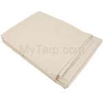 12 oz Butyl Backed Canvas Drop Cloth   12x15   Natural White Color 