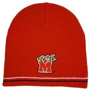  Maryland Terrapins Red Open Shot Knit Beanie Sports 